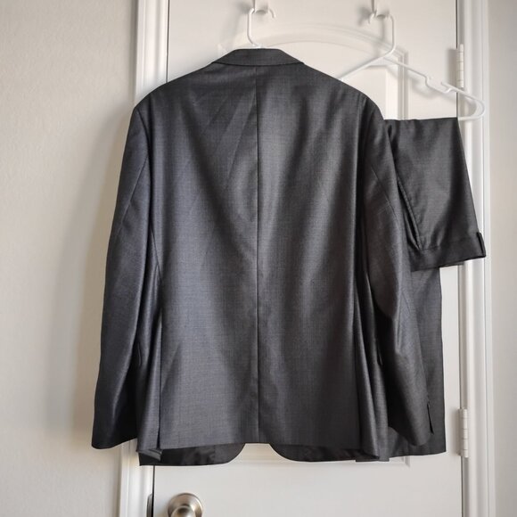 Men's Kenneth Cole Reaction Techni-Cole 2 Pc Suit Gray 44R Pants 37W 28.5 Inseam - Picture 7 of 11